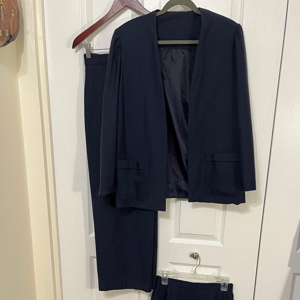 3 piece wool tailored suit